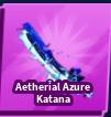 Blade Ball All Server Aetherial Azure Katana