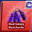 Blade Ball All Server Dual Galaxy Nunchucks(Finisher)