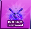 Blade Ball All Server Dual Raven Greatsword