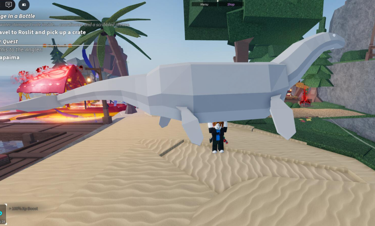 Fisch Albino Nessie