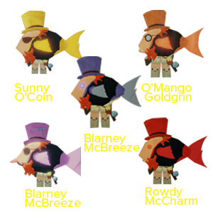 Fisch All Lucky Pool Fish Set （For Shamrock Rod）