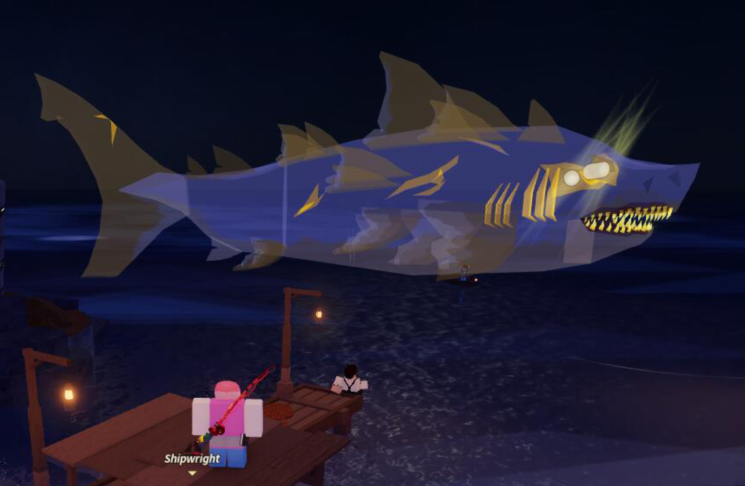 Fisch Shiny Big Translucent Ancient Megalodon