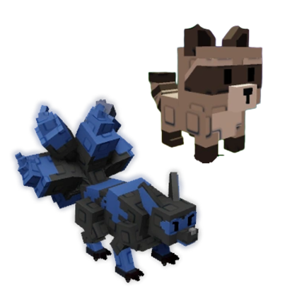 Grow a Garden Items Corrupted Kitsune+ Raccoon Bundle