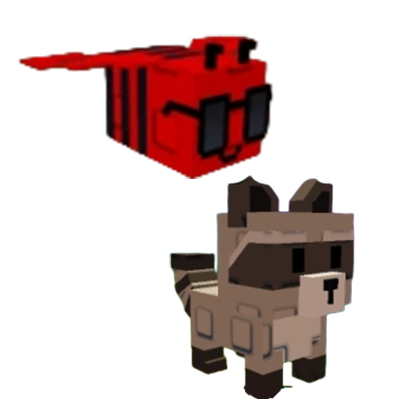Grow a Garden Items Disco Bee + Raccoon Bundle