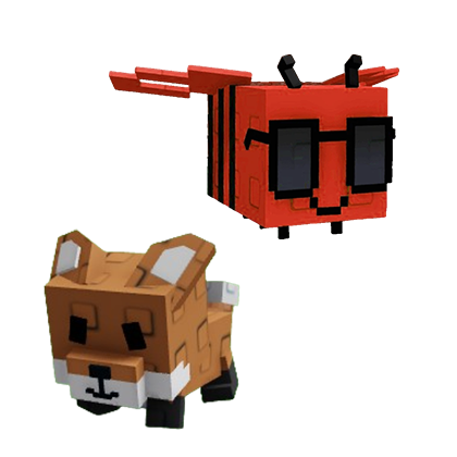 Grow a Garden Items Disco Bee + Red Fox Bundle