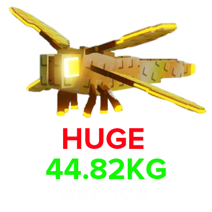 Grow a Garden Items Mega Dragonfly (HUGE) (44.82KG Age 100)