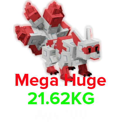Grow a Garden Items Mega Kitsune (HUGE) (21.62KG Age 100)