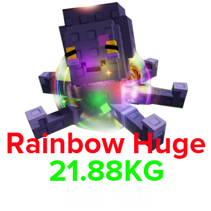 Grow a Garden Items Rainbow Mimic Octopus (HUGE) (21.88KG Age 100)