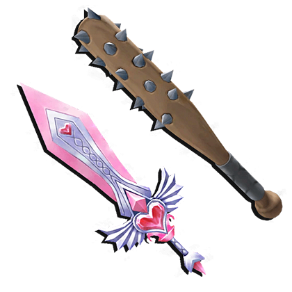 Murder Mystery 2 Items Heartblade & Bat Set