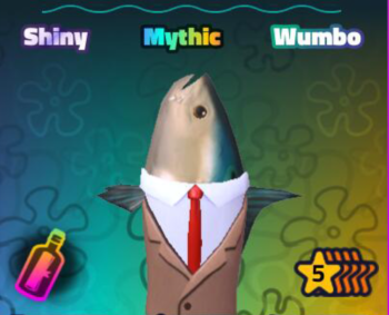 SpongeBob Tower Defense Shop Realistic Fish Head (Shiny Wumbo 5Star)