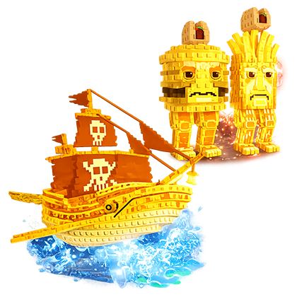 Steal a Brainrot ShopGold Capitano Moby + Gold Burguro And Fryuro Bundle