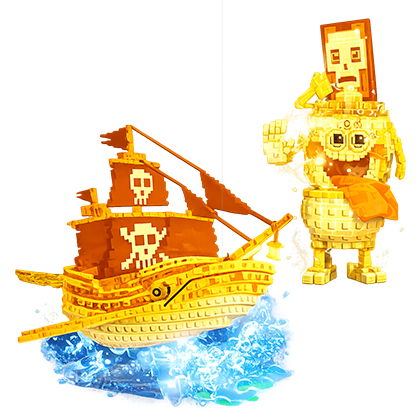 Steal a Brainrot ShopGold Capitano Moby +　Gold La Secret Combinasion Bundle