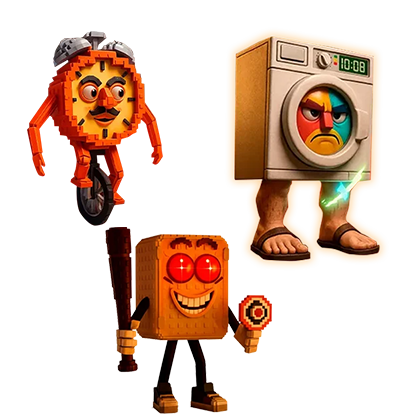 Steal a Brainrot ShopTictac Sahur + Lavadorito Spinito ＋Tang Tang Keletang Bundle